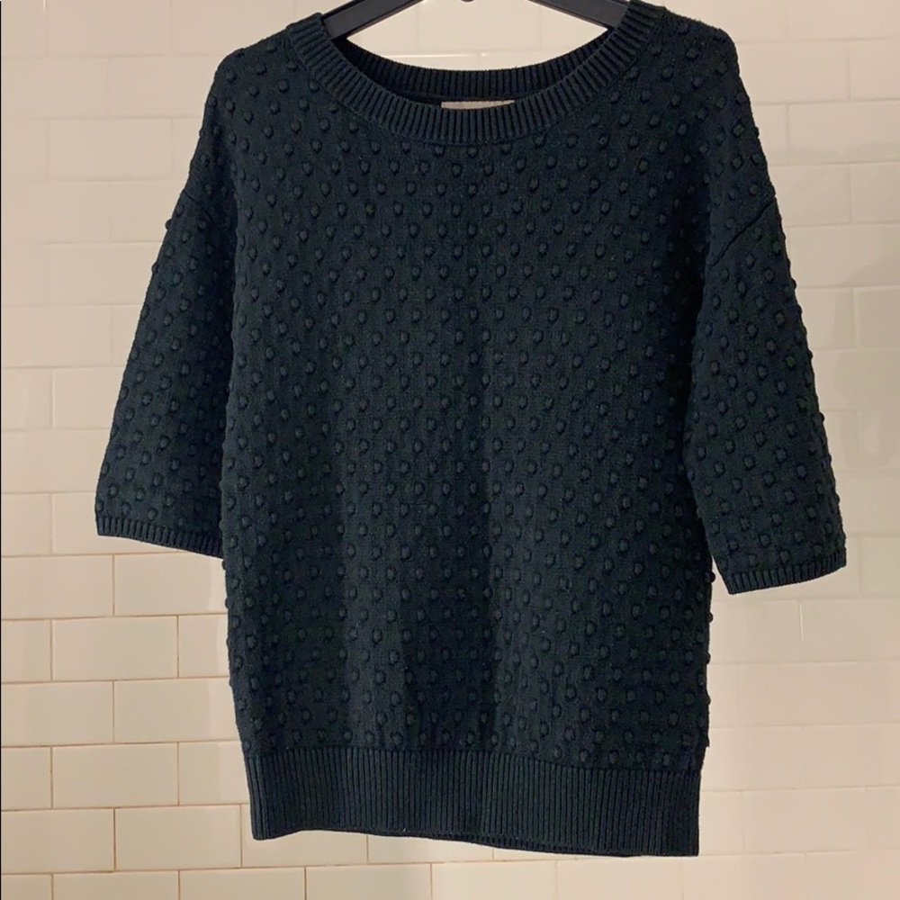 Banana Republic Women’s black mid-sleeve sweater